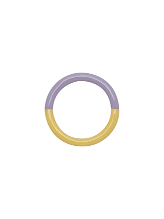 Lulu Copenhagen Double Color Ring Bright Yellow/Lavender Enamel